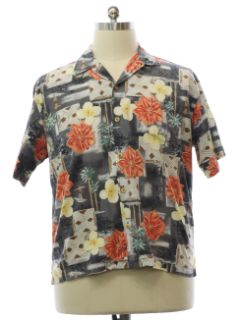 1990's Mens Hawaiian Shirt Shirt
