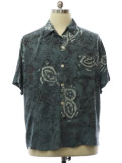 1990's Mens Rayon Hawaiian Shirt