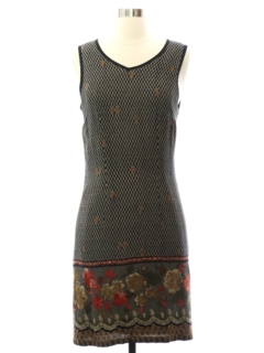 1990's Womens Rayon Sheath Dress