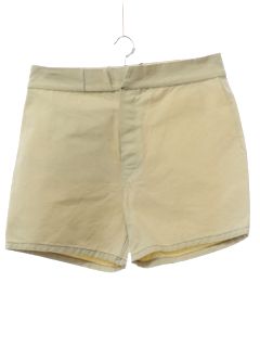 1980's Mens Crisp Cotton Canvas Turtle King Swim Shorts