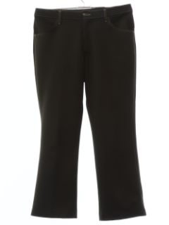 1970's Mens Dark Brown Flared Jeans-cut Pants