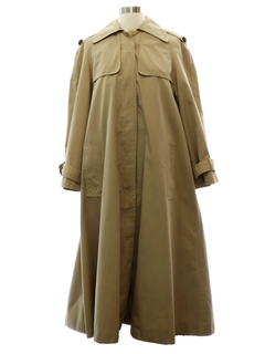 1980's Womens Elliot Bass Overcoat Trench Jacket