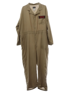 1990's Mens Ghostbusters Venkman Flame Resistant Grunge Work Coveralls Overalls