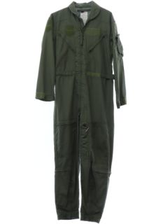 1990's Mens US Military Flyers Work Coveralls Overalls