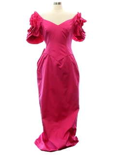 1980's Womens Prom Or Cocktail Wiggle Dress