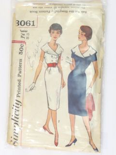 1960's Womens Sewing Pattern