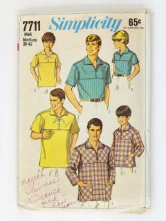 1960's Mens Sewing Pattern