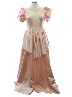 1980's Womens Totally 80s Princess Style Prom Or Cocktail Dress