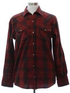 1990's Mens Flannel Western Shirt