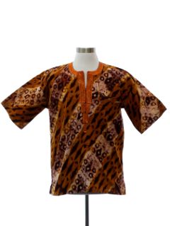 1990's Mens Dashiki Style Shirt