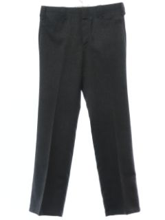 1980's Mens Dark Grey Circle S Western Style Leisure Pants