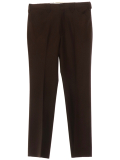 1970's Mens Brown Flared Western Style Leisure Pants