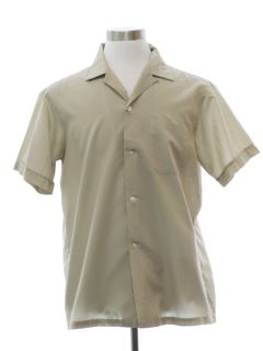 1960's Mens Mod Loop Collar Sport Shirt