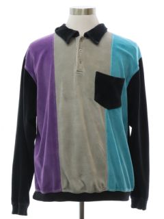 1980's Mens Velour Shirt