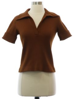 1970's Womens Mod Knit Shirt