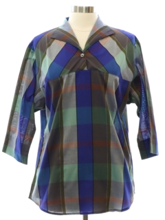 1980's Womens 60s Inspired Mod Shirt