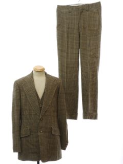 1970's Mens Austin Reed Three Piece Suit