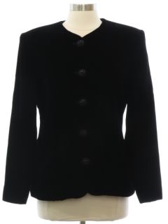 1980's Womens Totally 80s Velvet Cocktail Jacket