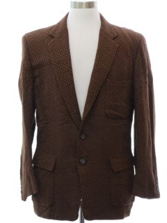 1970's Mens Mod Blazer Style Sport Coat Jacket