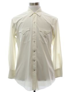 1980's Mens Nylon Western Shirt