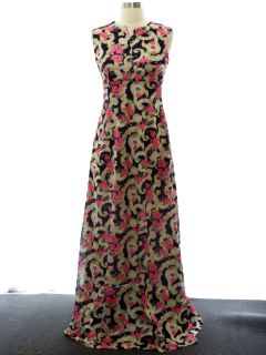 1970's Womens Mod Maxi Dress