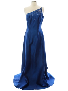 1990's Womens LA Glo Prom Or Cocktail Maxi Dress