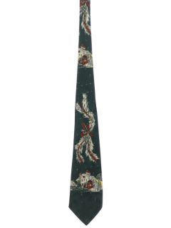 1950's Mens Wide Christmas Necktie