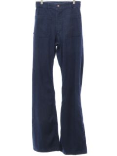 1970's Unisex Seafarer Navy Issue Bellbottom Jeans Pants