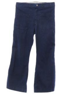 1970's Unisex Seafarer Navy Issue Bellbottom Jeans Pants
