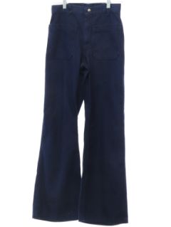 1970's Unisex Seafarer Navy Issue Bellbottom Jeans Pants