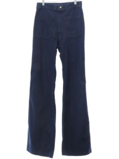 1970's Unisex Seafarer Navy Issue Bellbottom Jeans Pants