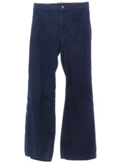 1970's Unisex Seafarer Navy Issue Bellbottom Jeans Pants