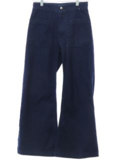 1970's Unisex Seafarer Navy Issue Bellbottom Jeans Pants