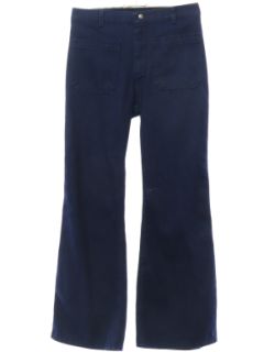 1970's Unisex Seafarer Navy Issue Bellbottom Jeans Pants