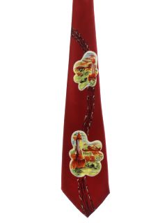 1940's Mens Wide Swing Necktie