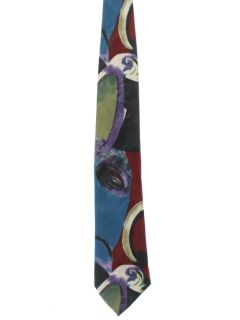 1990's Mens Wicked 90s Abstract Necktie