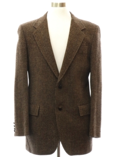 1980's Mens Harris Tweed Blazer Sport Coat Jacket