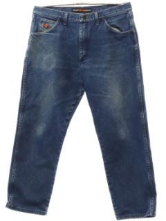 1990's Mens Wrangler Flame Resistant Grunge Denim Jeans Pants