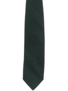 1970's Mens Dark Green Wide Disco Necktie
