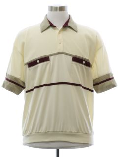 1980's Mens Resort Wear Style Polo or Golf Shirt