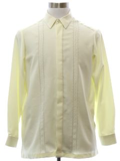 1980's Mens Embroidered Tunic Shirt