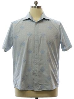 1990's Mens Graphic Print Sport Shirt