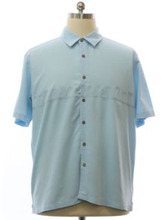 1990's Mens Embroidered Hawaiian Style Shirt