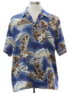 1990's Mens Rayon Blend Hawaiian Shirt