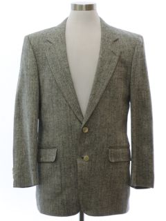 1980's Mens Yorkshire Square Silk Blazer Sport Coat Jacket