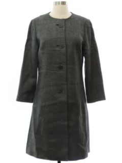 1980's Womens Blended Wool Coat Jacket