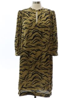 1990's Womens Scotch and Soda Animal Print Dress