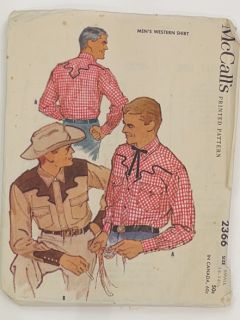 1950's Mens Sewing Pattern