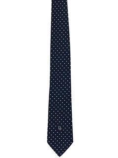 1980's Mens Totally 80s Designer Christian Dior Necktie