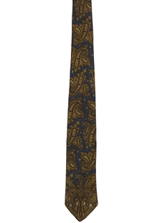 1960's Mens Paisley Skinny Rockabilly Necktie